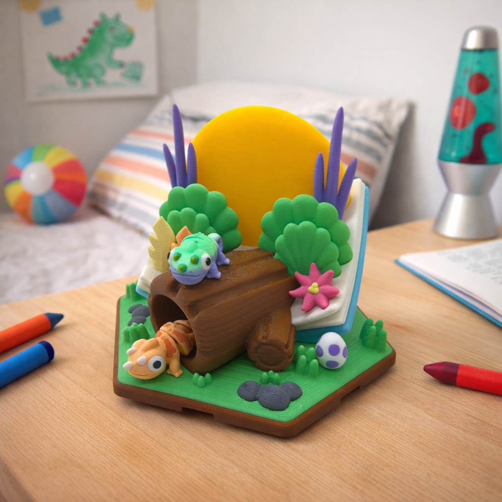 Chameleon Book House - Koza Konnect Spring Series Decor Collectable