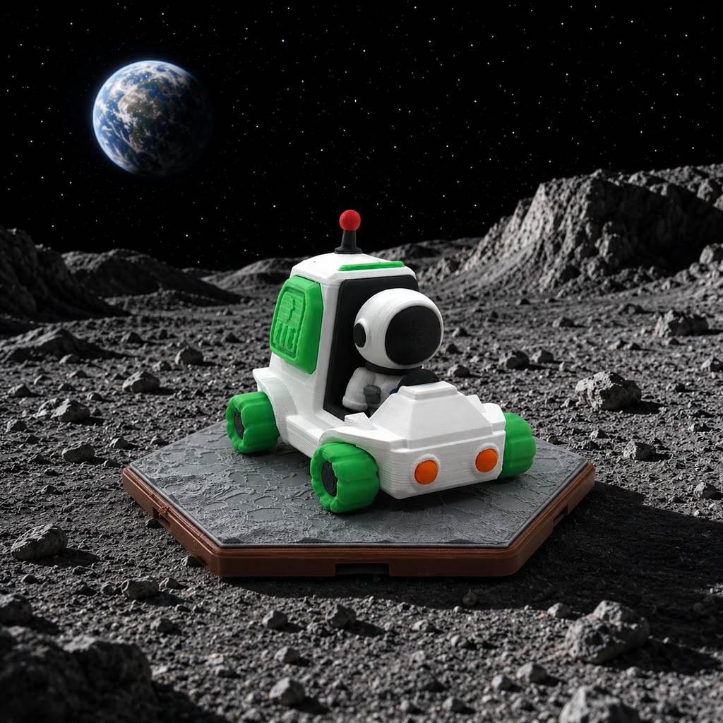 Lunar Vehicle Set w/ Robot and Astronaut - Koza Konnect Modular Space Series Decor Collectable (Copy)