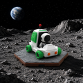 Koza Konnect Lunar Rover – Astronaut & Robot Space Set – main product view