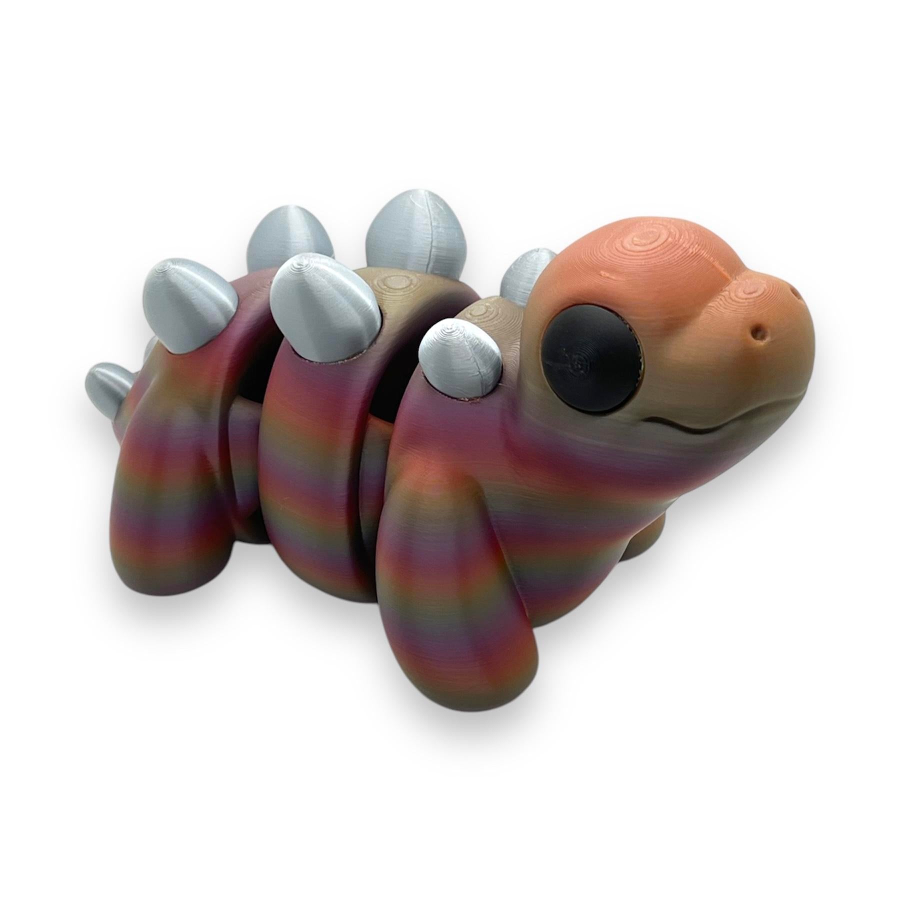 CHONKZ - 9.5" Giant Stegosaurus Dinosaur Pocket Pals - Articulated 3D Printed Animal Figurine Decor