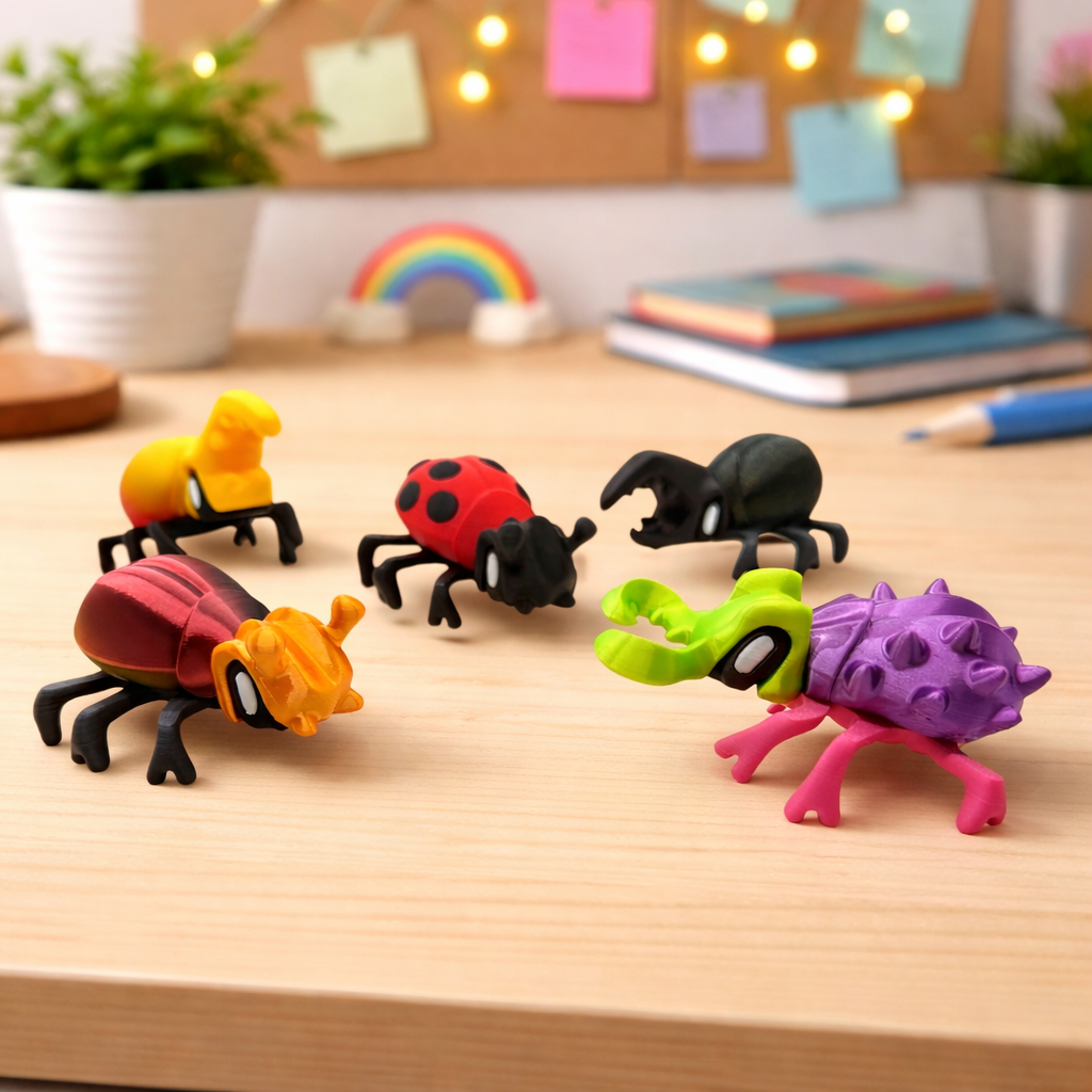 Blob Beetles – Interchangeable Mix & Match Desk Pets Decor Figurines