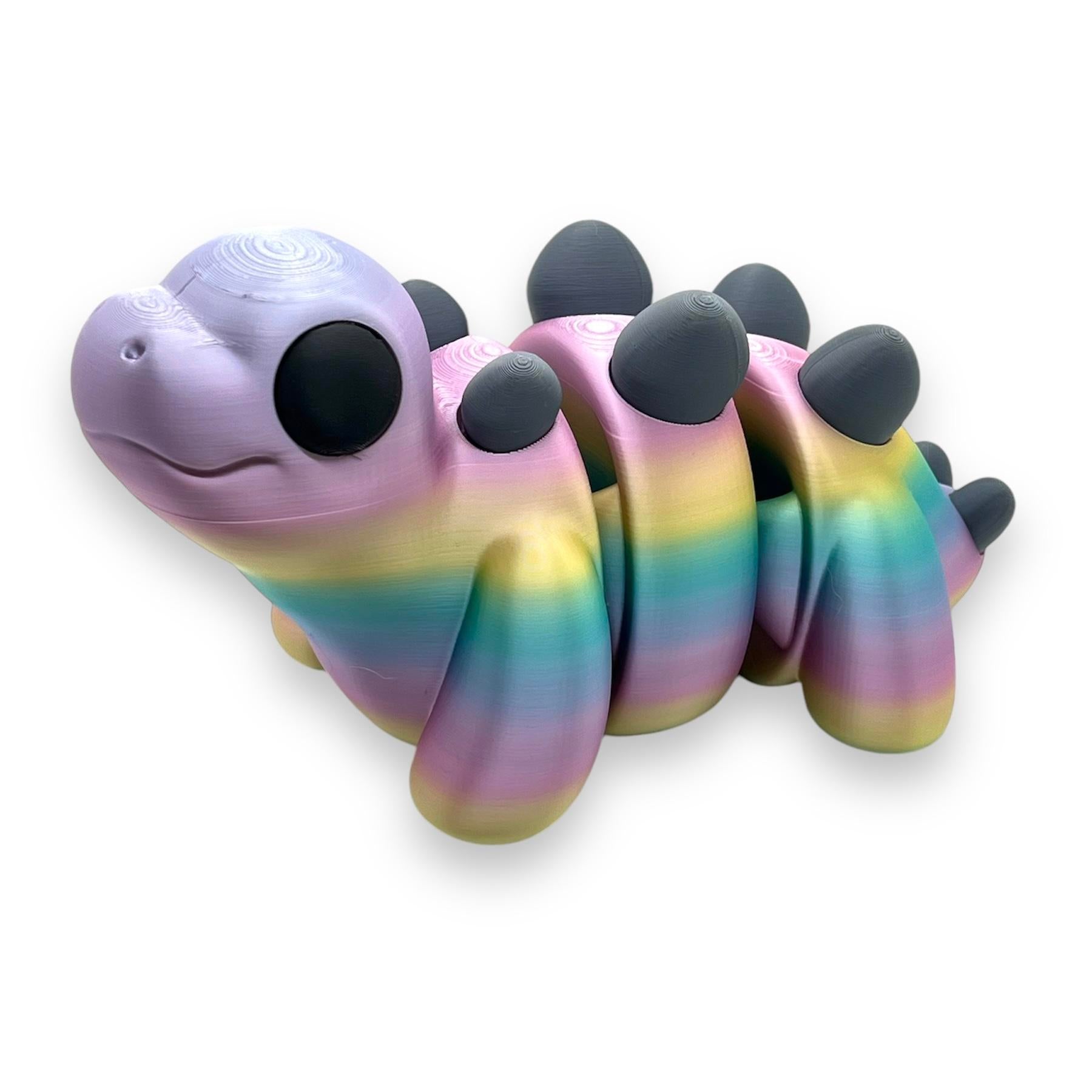 CHONKZ - 9.5" Giant Stegosaurus Dinosaur Pocket Pals - Articulated 3D Printed Animal Figurine Decor