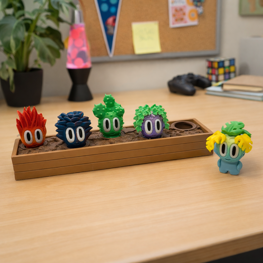 Blob Plants – 3D Printed Plant Cuties with Big Eyes and a Tiny Tush