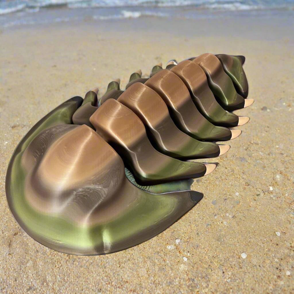 CHONKZ - 12" Giant Trilobyte Pocket Pals - Articulated Joints High-Quality 3D Printed Animal Figurine Decor