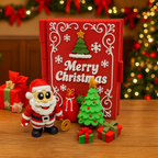 Santa’s Christmas Book Set – Complete Holiday Display & Storage Case