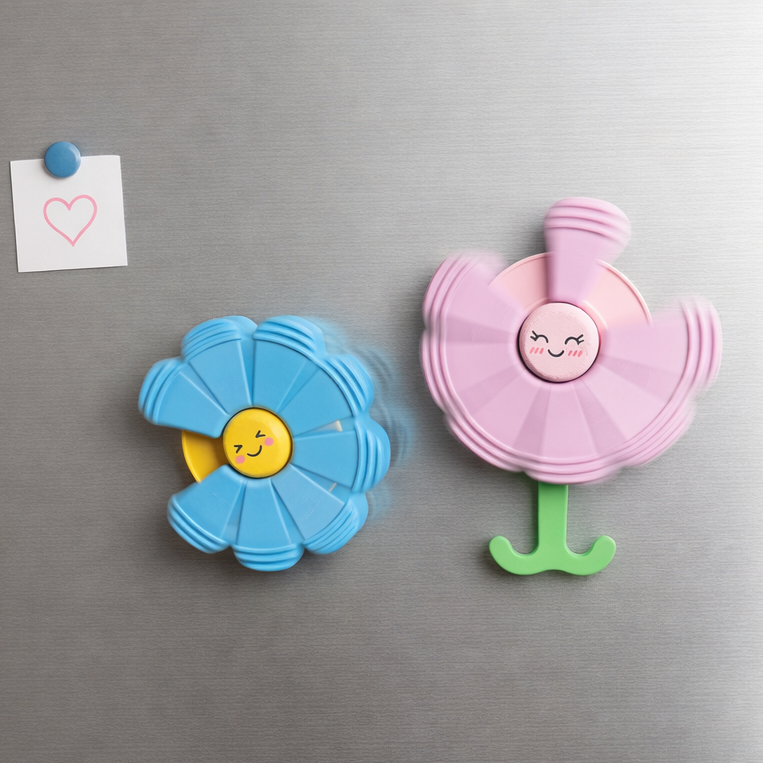 Bloom Clips - Magnetic Flower w/ Petal Clips - Spin, Clip, and Organize in Style