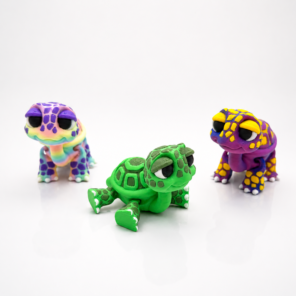 Adorable Desk Pet Baby Tortoise - Cartoon Style Turtle Decor Gift