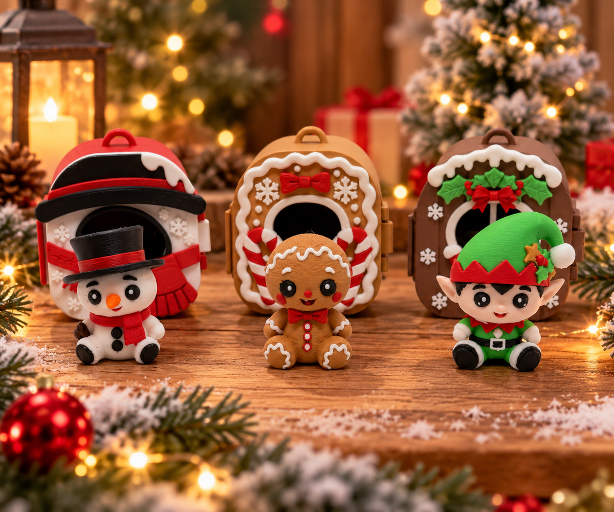Christmas Pocket Pals – Mini Collectibles with Matching Cases