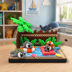 Manatee Pool Party – Mini Pool Playset - Desk Decor