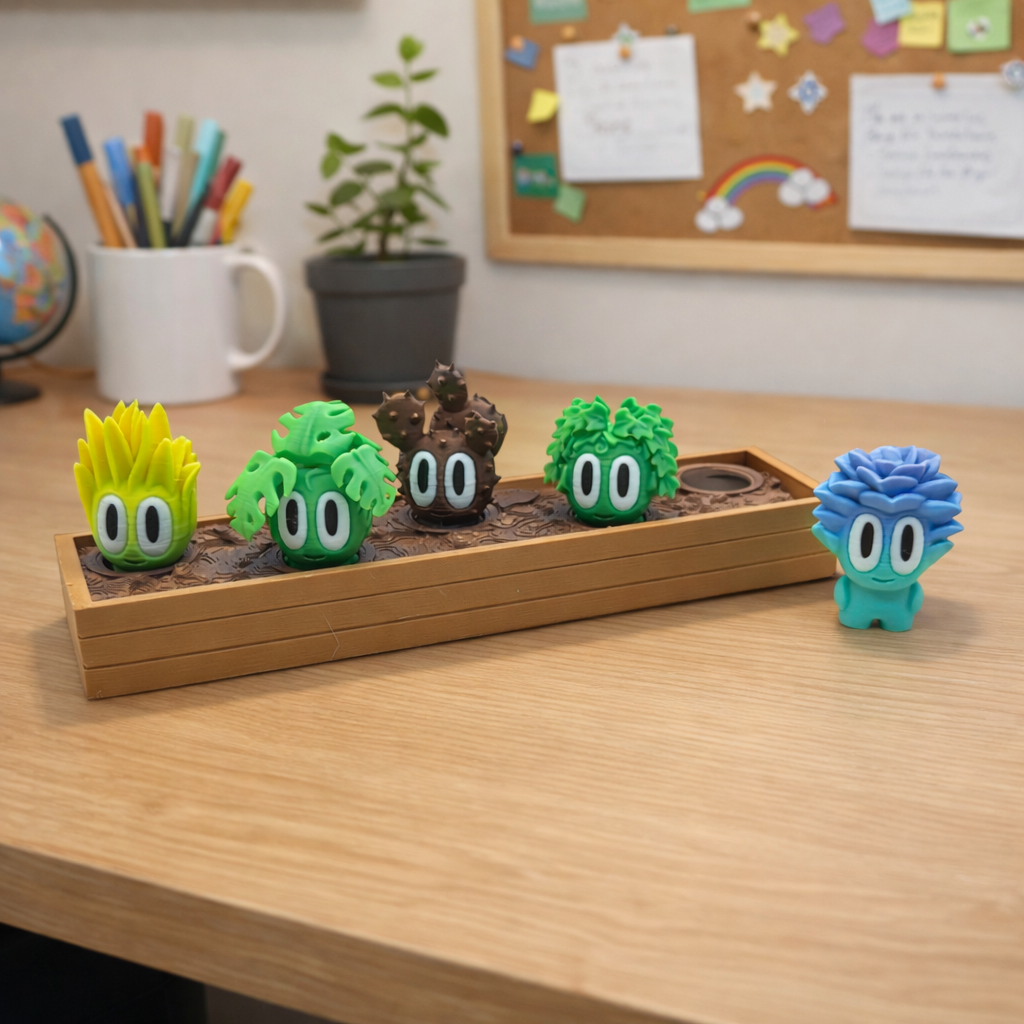 Blob Plants – 3D Printed Plant Cuties with Big Eyes and a Tiny Tush