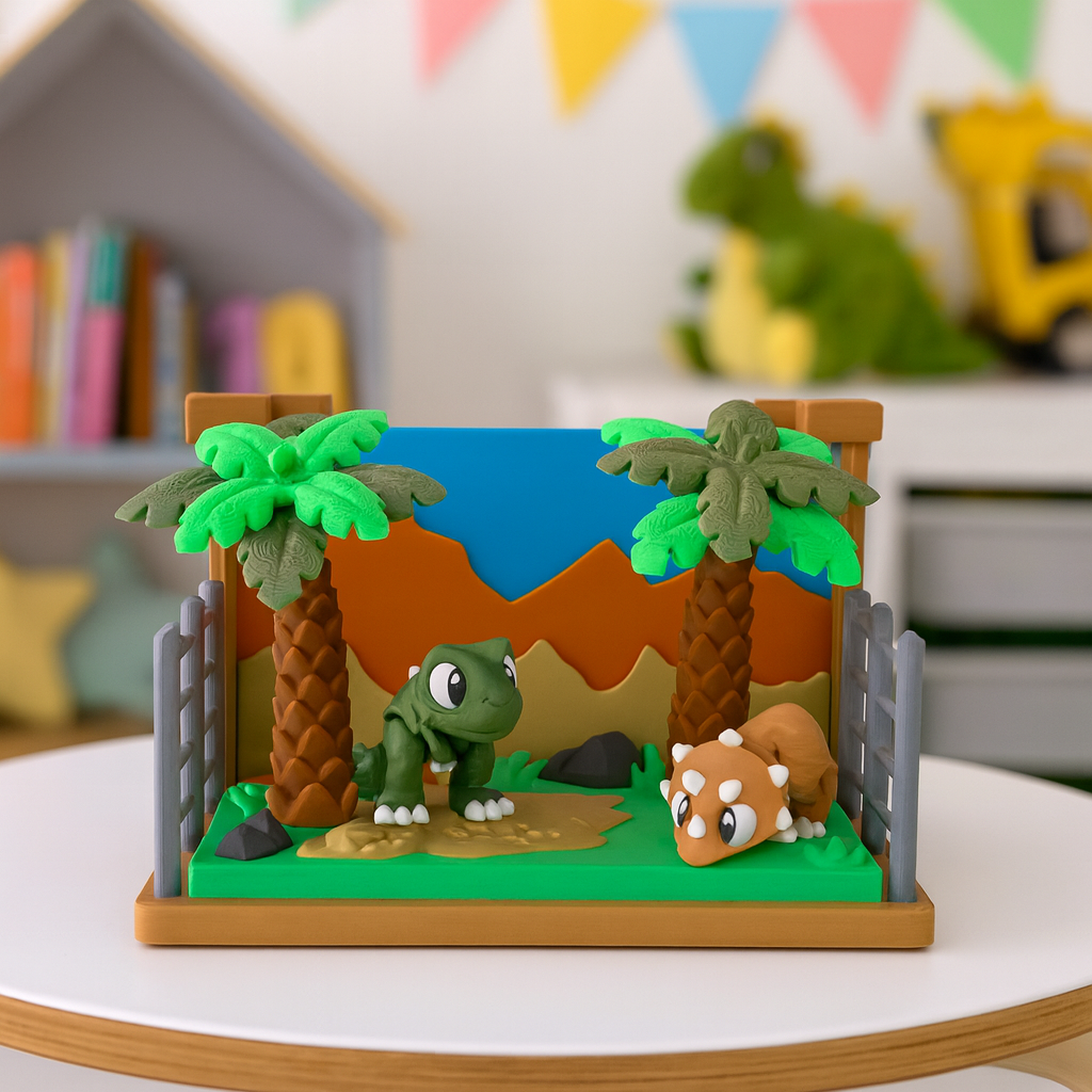 🦖 Dinosaur Park – Cute Dino Display with Optional 5-Pack🦖