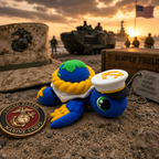 Military Branch Turtles – Collectible Desk Pets