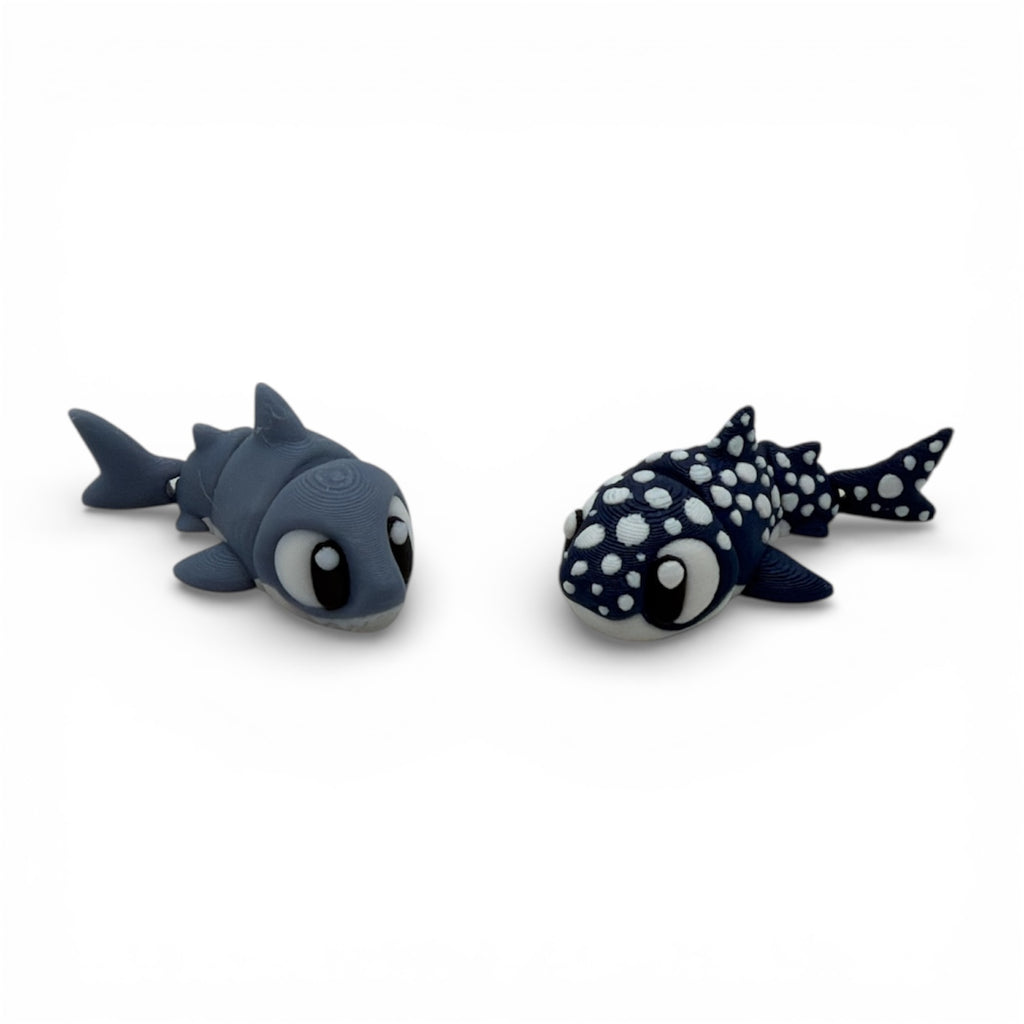 Deep Sea Shark Adventure Set – Ocean Desk Diorama (2 Sharks Included)
