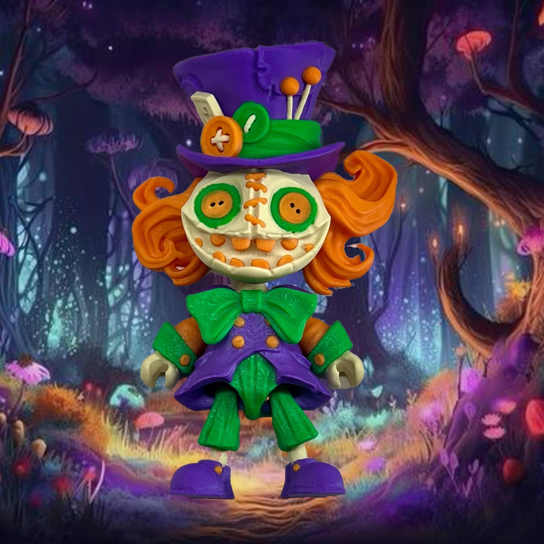 Twisted Wonderland Series - 7" Mad Hatter - Articulated 3d Printed Figurine Decor