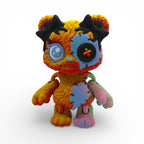 Patchwork Bear Stitched Creepy Cutie – Adorable Desk Pet