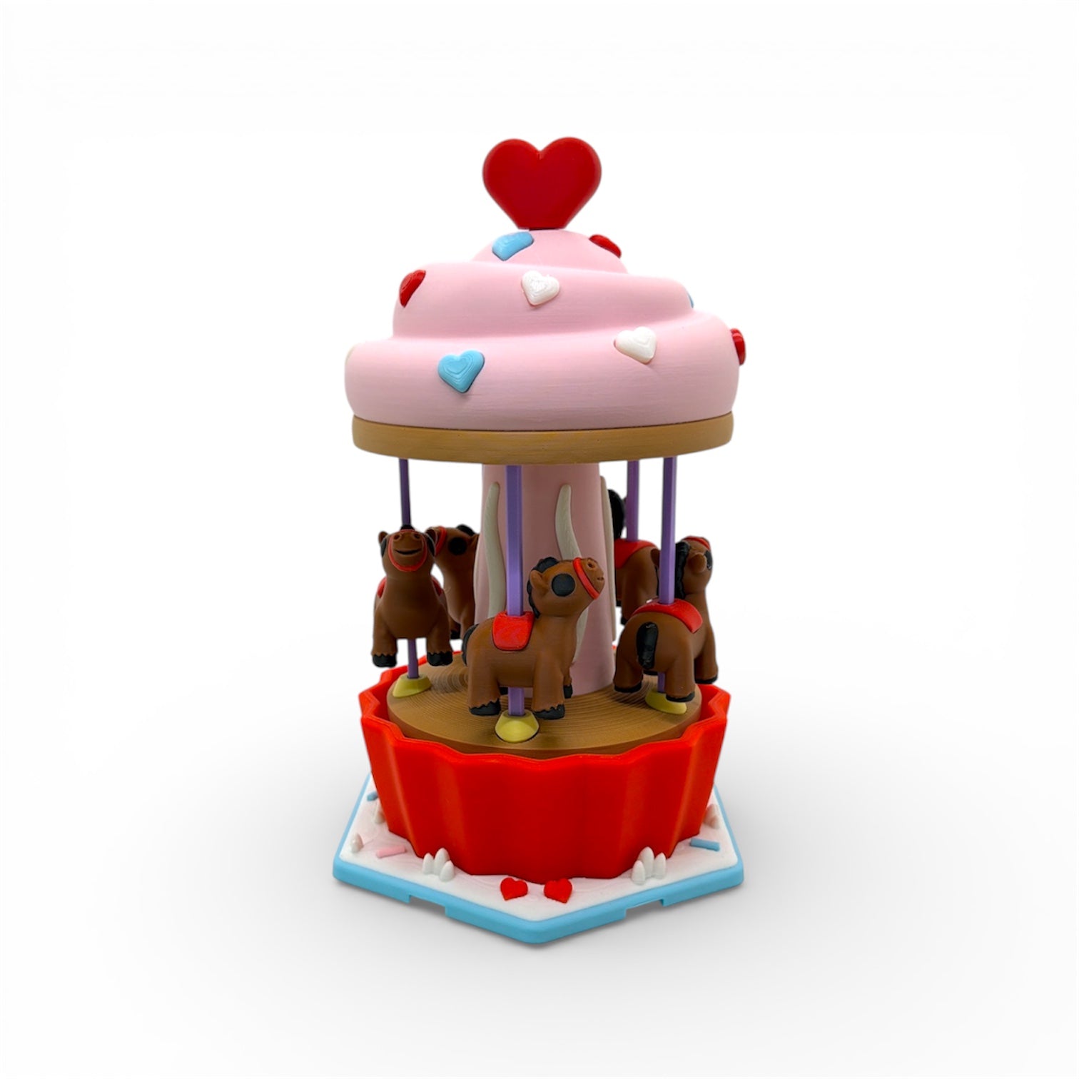 Koza Konnect Christmas House Series - Gingerbread Ferris Wheel Carousel Desk Top Decor