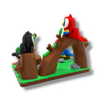Tropical Bird Perch Scene – w/ Macaw and Parrot | Colorful Bird Display
