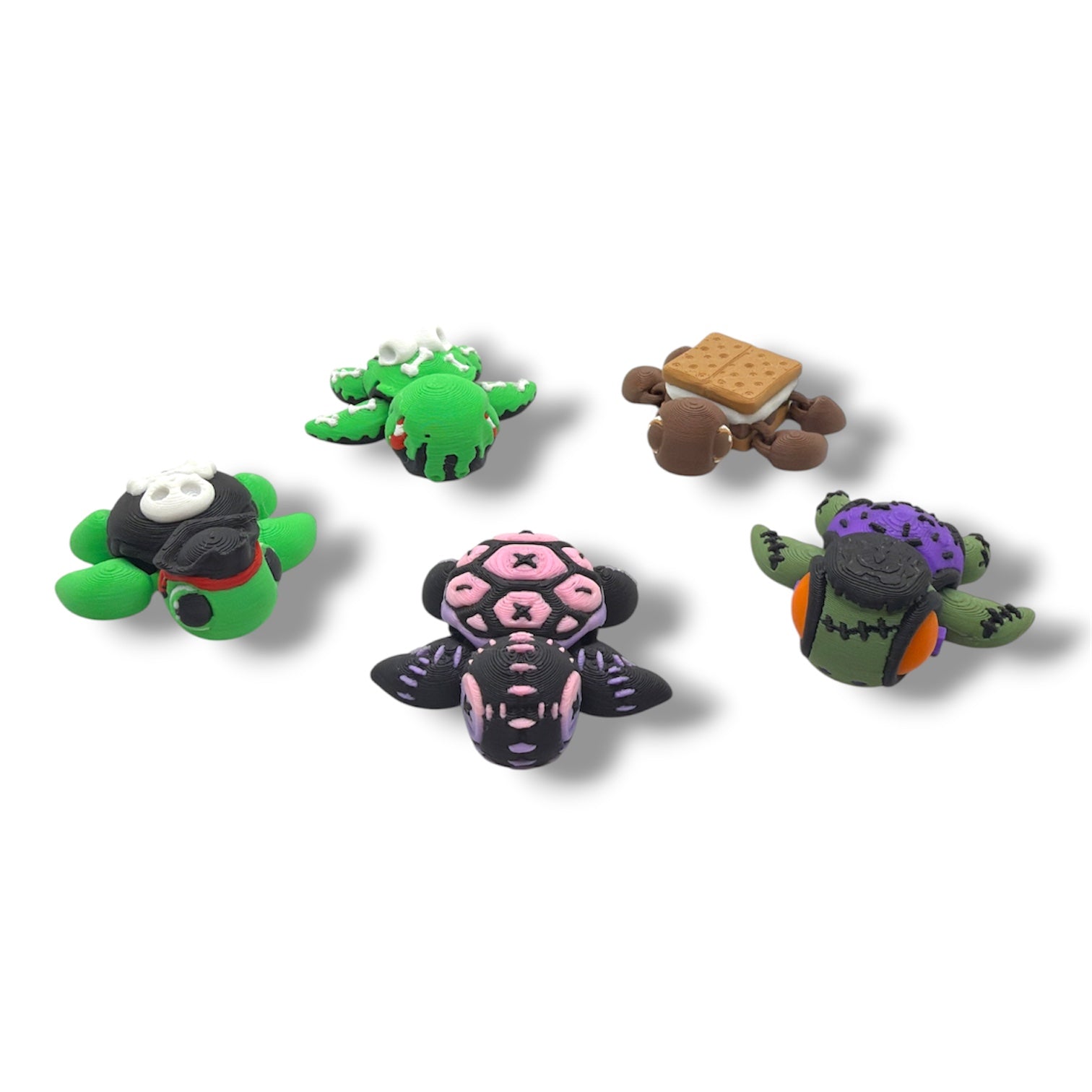 5 Pack of Pocket Pals - Mini 3d Printed Articulated Figurines