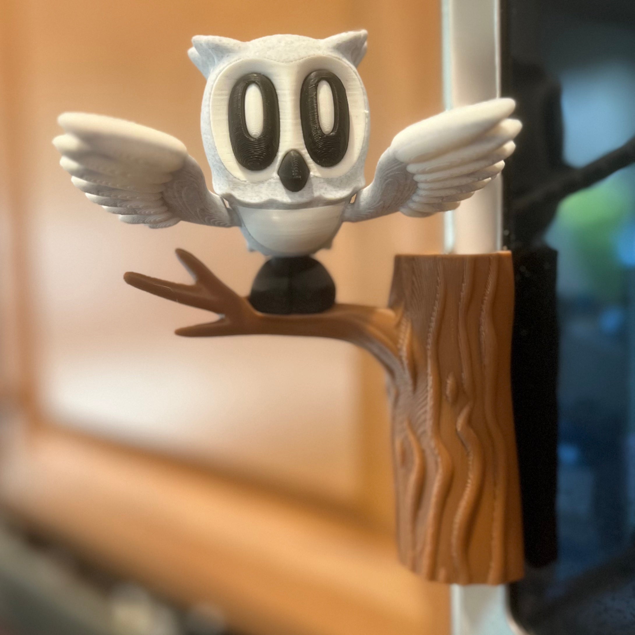 Mystical Blob Owl - 3d Printed Articulated Decor