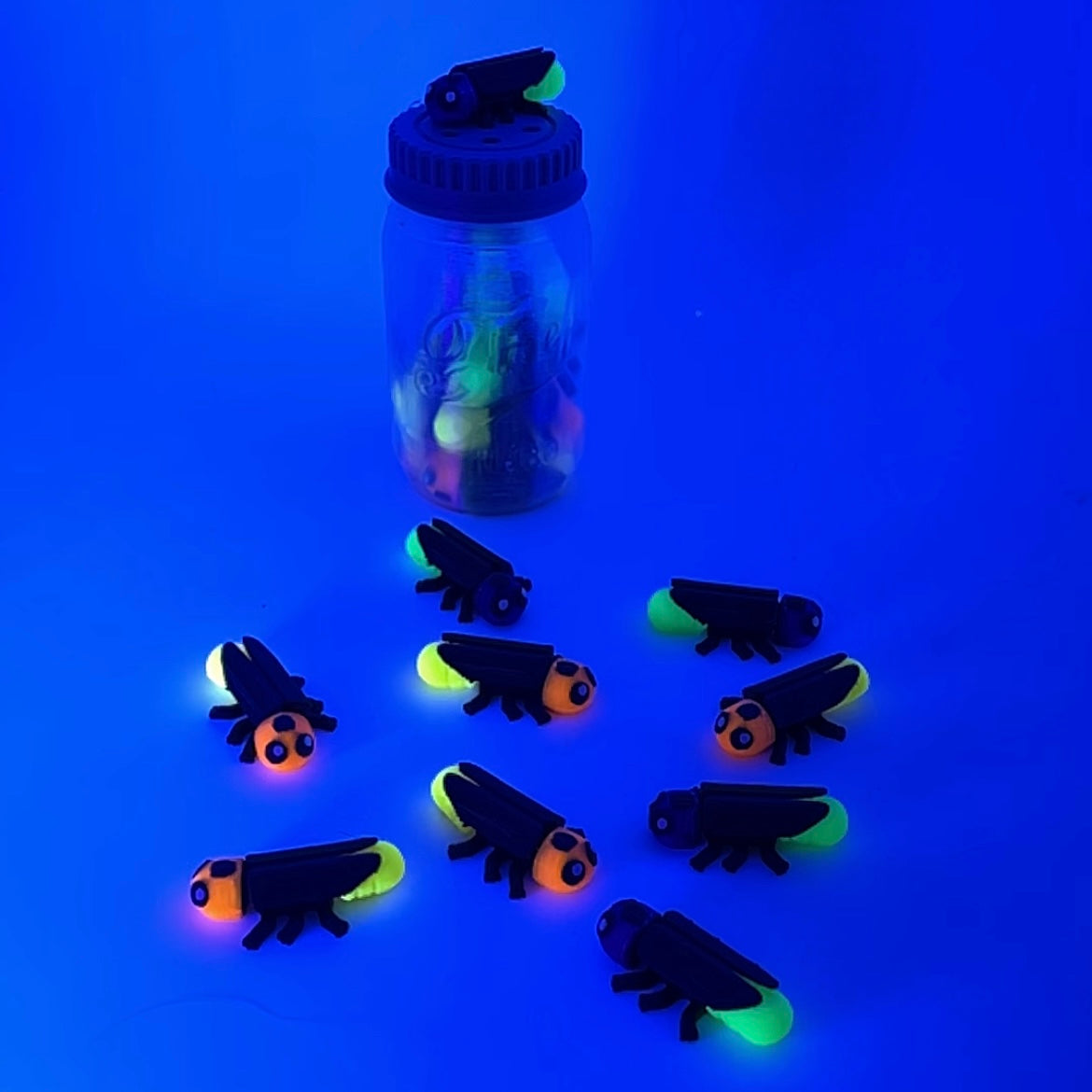 ✨ 3" Firefly Jar – with 10 Glow-in-the-Dark Fireflies ✨