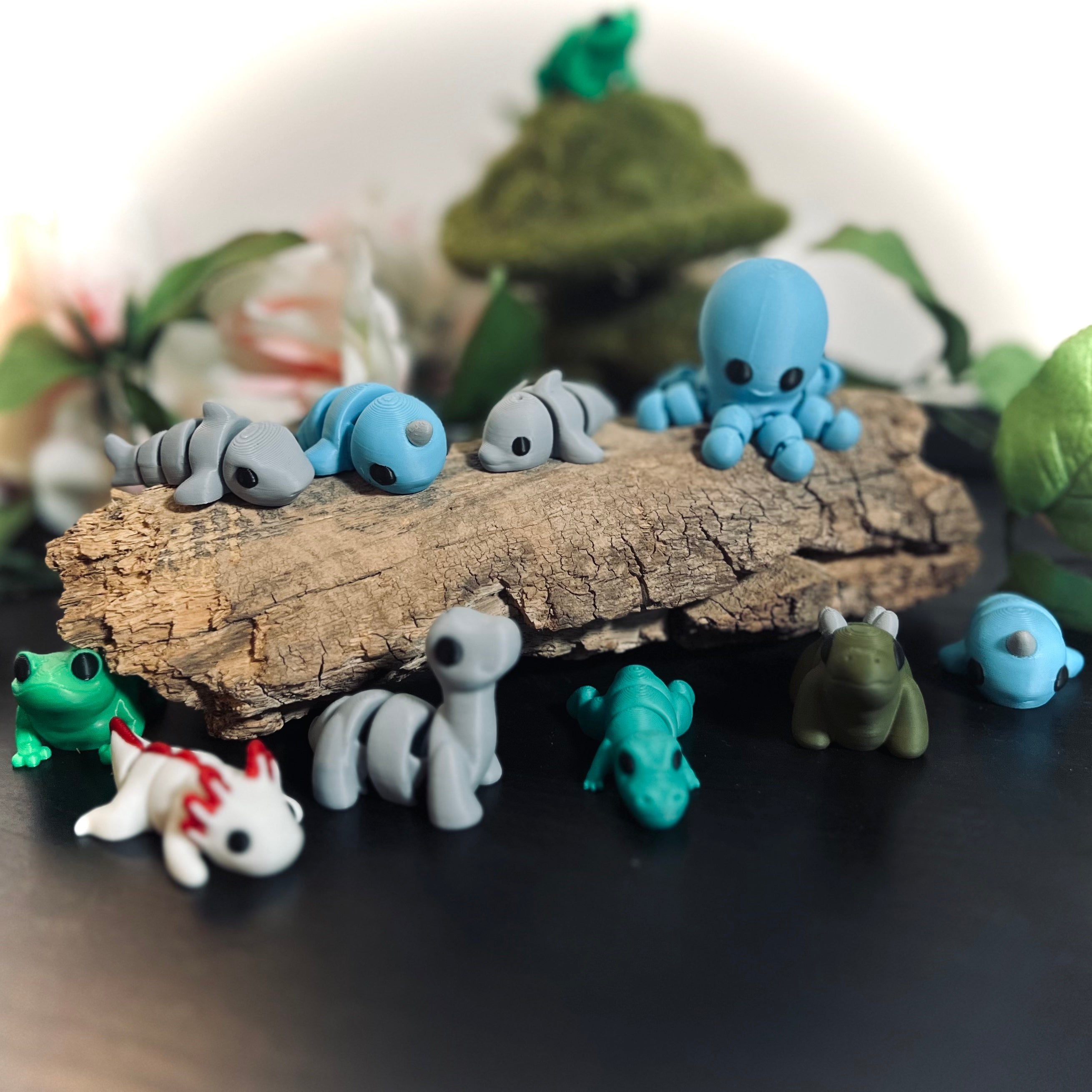 10 Pack of Pocket Pals - Mini 3d Printed Articulated Figurines