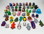10 Pack of Pocket Pals - Mini 3d Printed Articulated Figurines