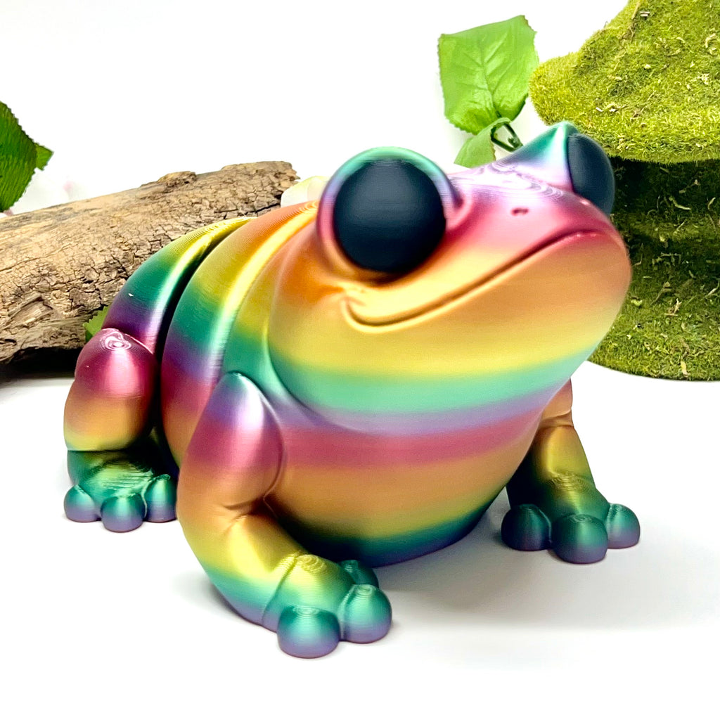 CHONKZ - Giant Tiny Butt Frog Pocket Pals - Articulated Joints High-Quality 3D Printed Animal Figurine Decor