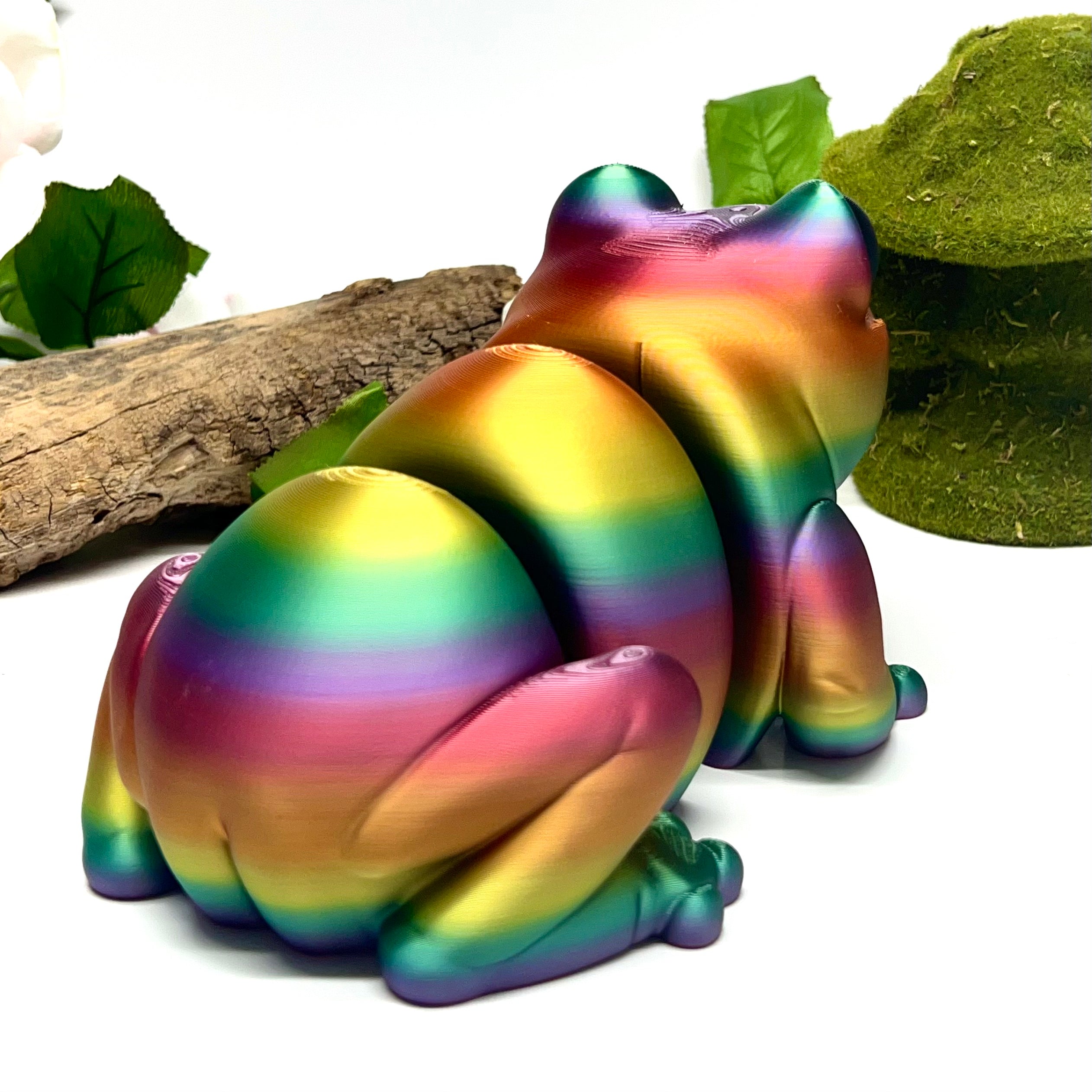 CHONKZ - Giant Tiny Butt Frog Pocket Pals - Articulated Joints High-Quality 3D Printed Animal Figurine Decor