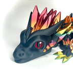 24" Articulated Gemstone Dragon - (Saber Design) 3d Printed Figurine