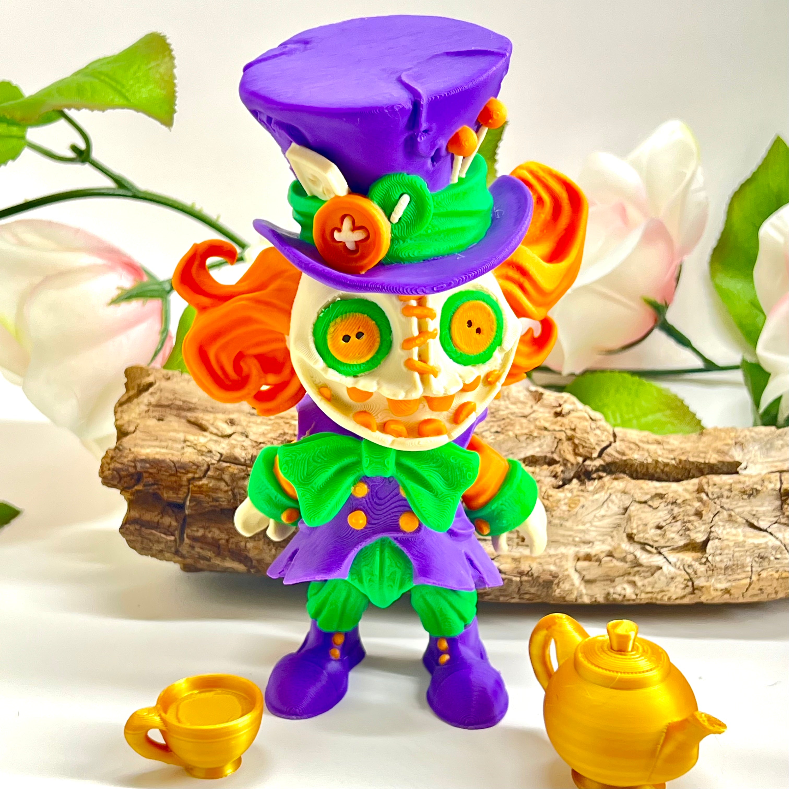 Twisted Wonderland Series - 7" Mad Hatter - Articulated 3d Printed Figurine Decor