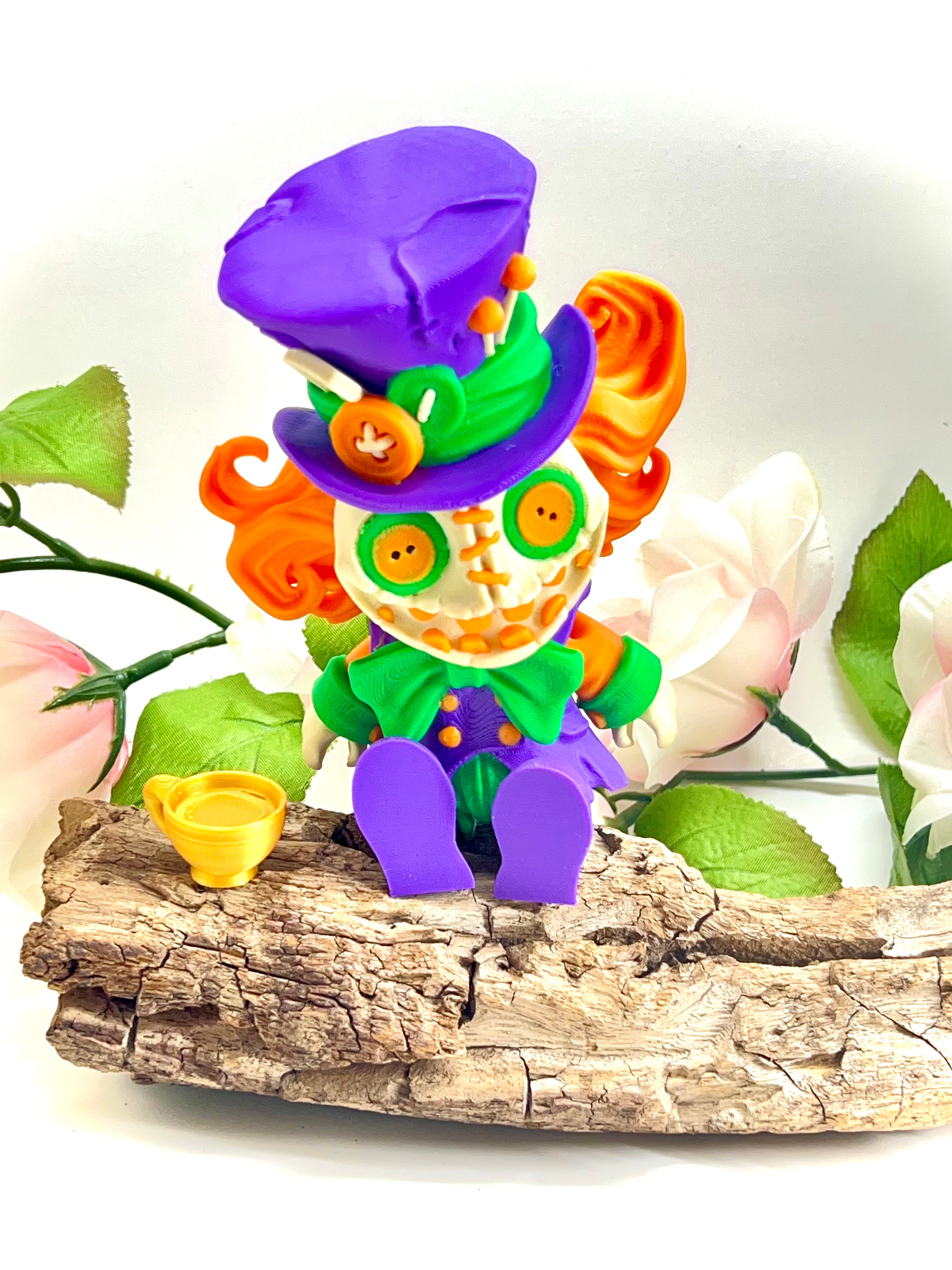 Twisted Wonderland Series - 7" Mad Hatter - Articulated 3d Printed Figurine Decor