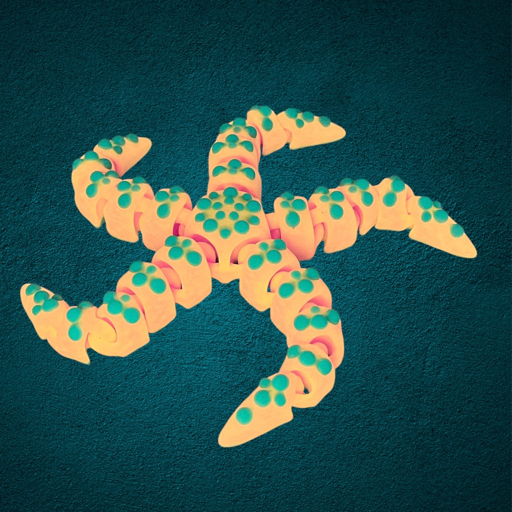 CHONKZ Giant Starfish - Large Scale Articulated Fun - 3d Printed Figurine