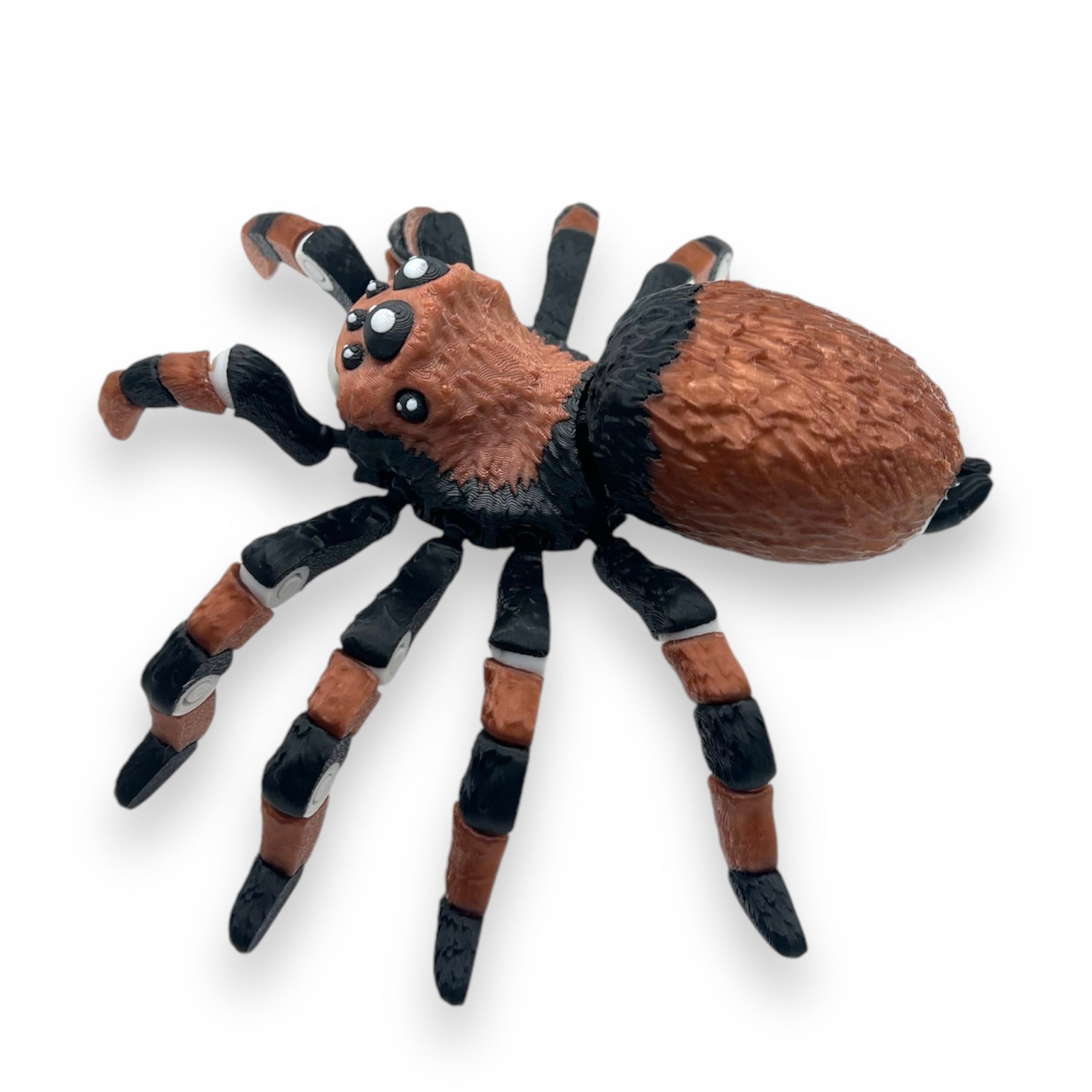 Creepy Poseable 7" Tarantula - Multicolor 3d Printed Spider Figurine Decor Ornaments