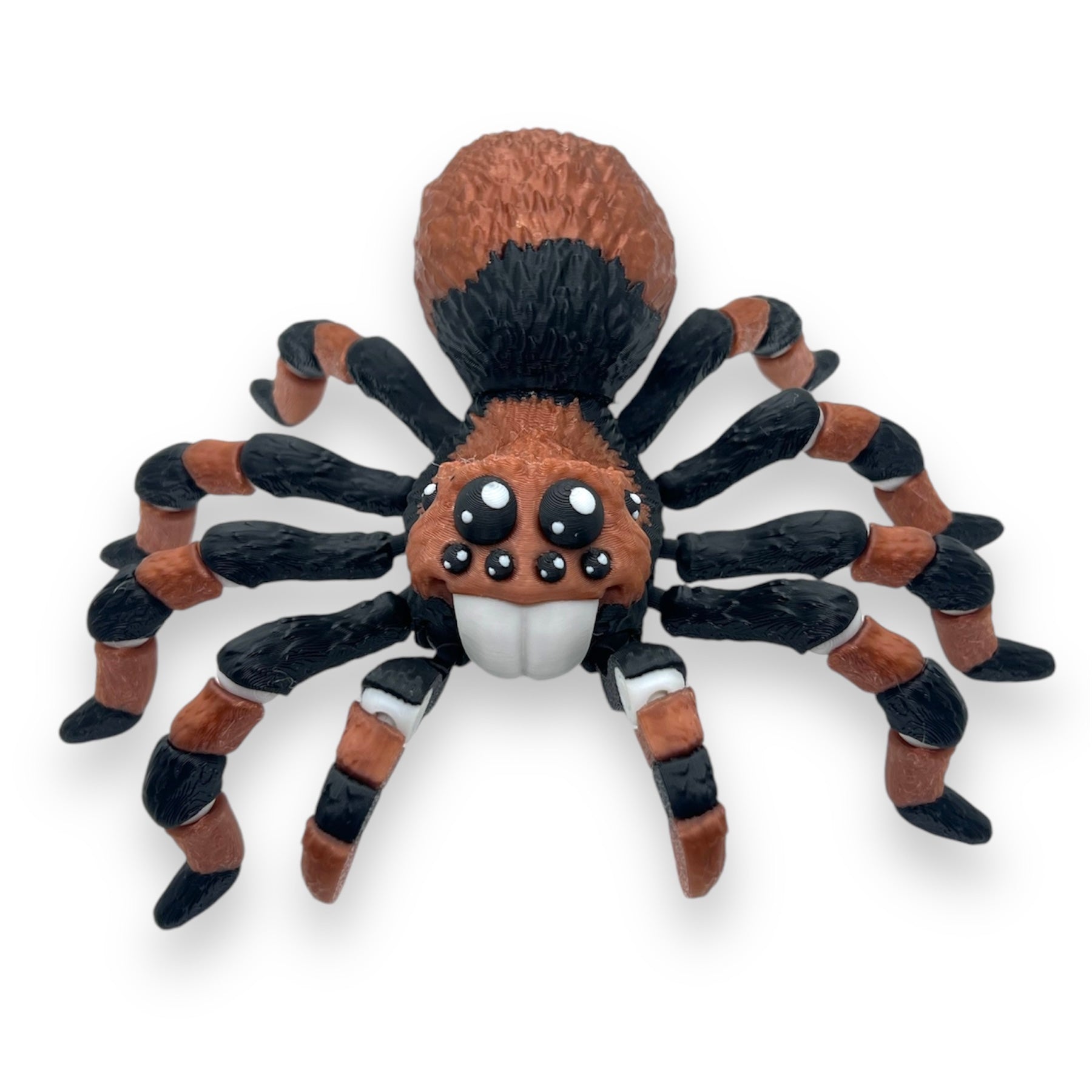 Creepy Poseable 7" Tarantula - Multicolor 3d Printed Spider Figurine Decor Ornaments