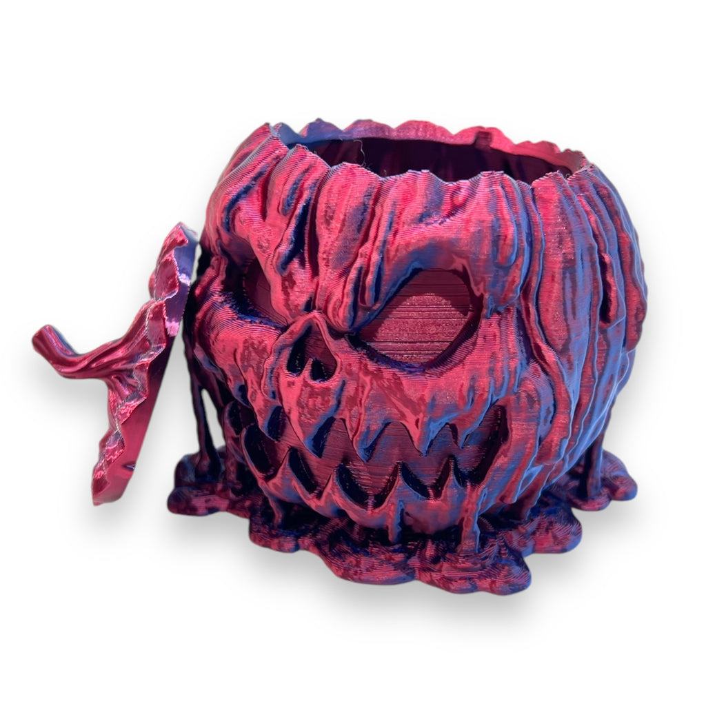 Twisted Melted Pumpkin - Perfect Mini Container -3d Printed Decor