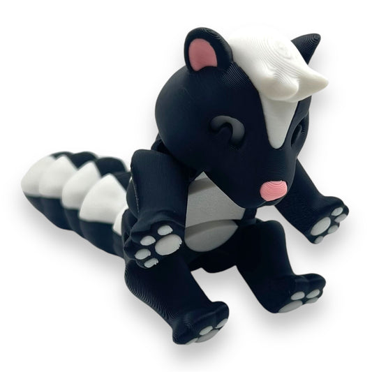 Adorable 7" Skunk - 3d Printed Articulated Figurine Decor Gift