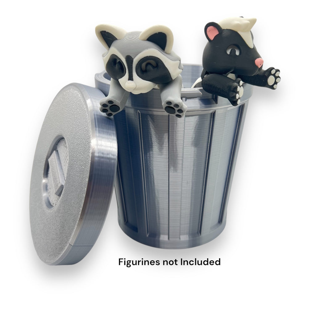 Adorable Trash Can Container -3d Printed Decor - 3 Sizes to Choose from