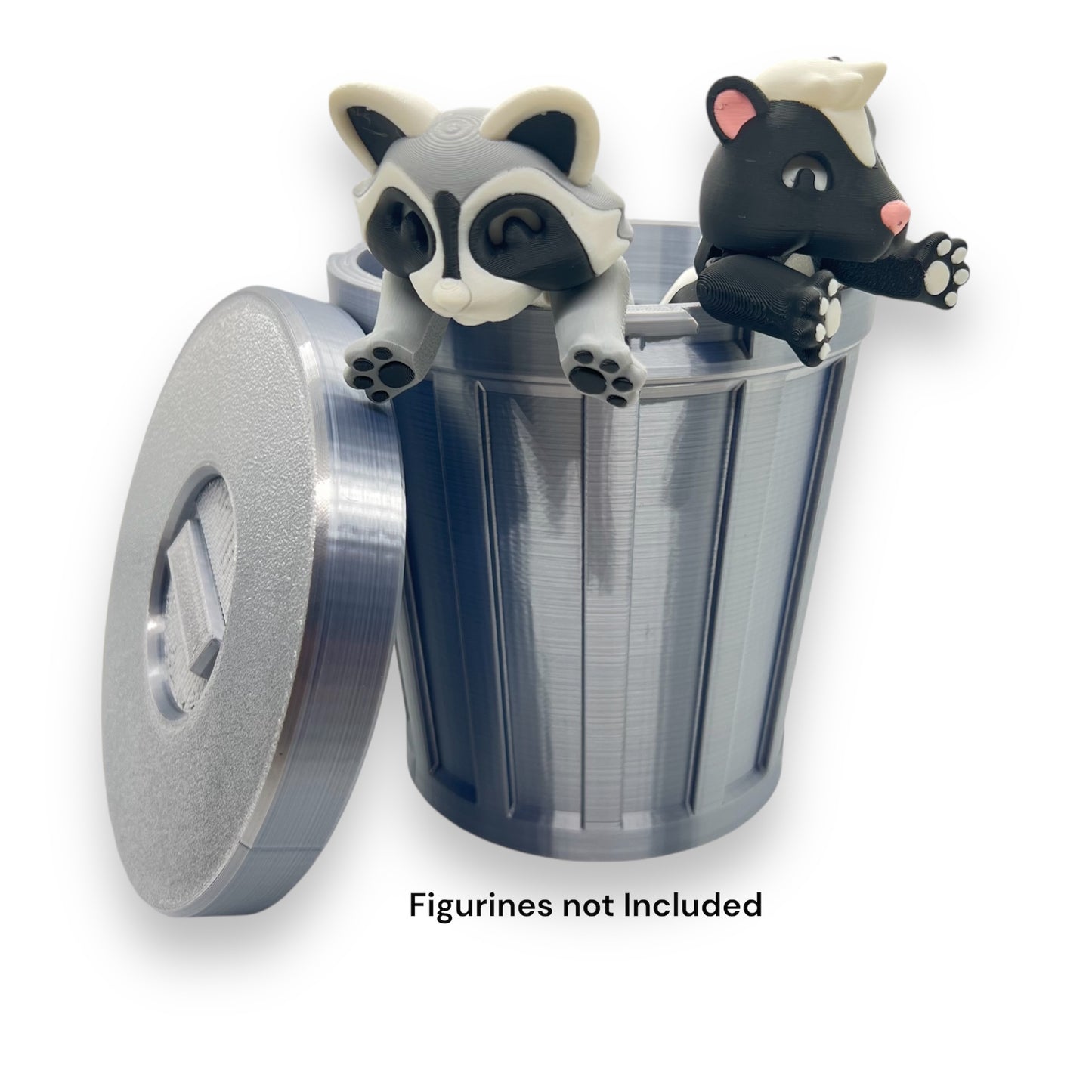 Adorable Trash Can Container -3d Printed Decor - 3 Sizes to Choose from