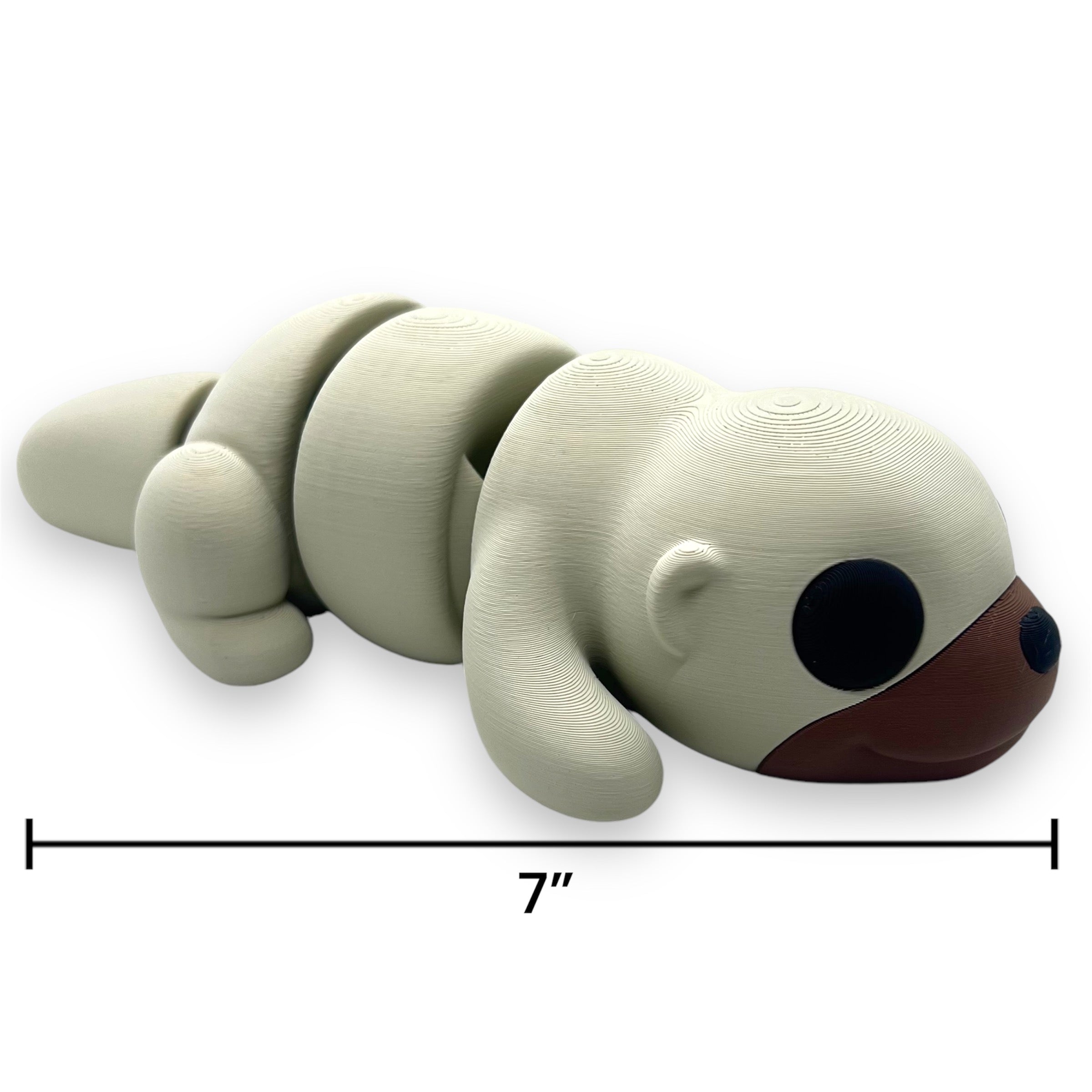 CHONKZ - Giant Baby Otter Pocket Pals - Articulated 3D Printed Animal Figurine Plastic Decorative Decor Ornaments
