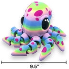 CHONKZ Giant 9.5" Octopus - Large Scale Articulated Fun - 3d Printed Figurine