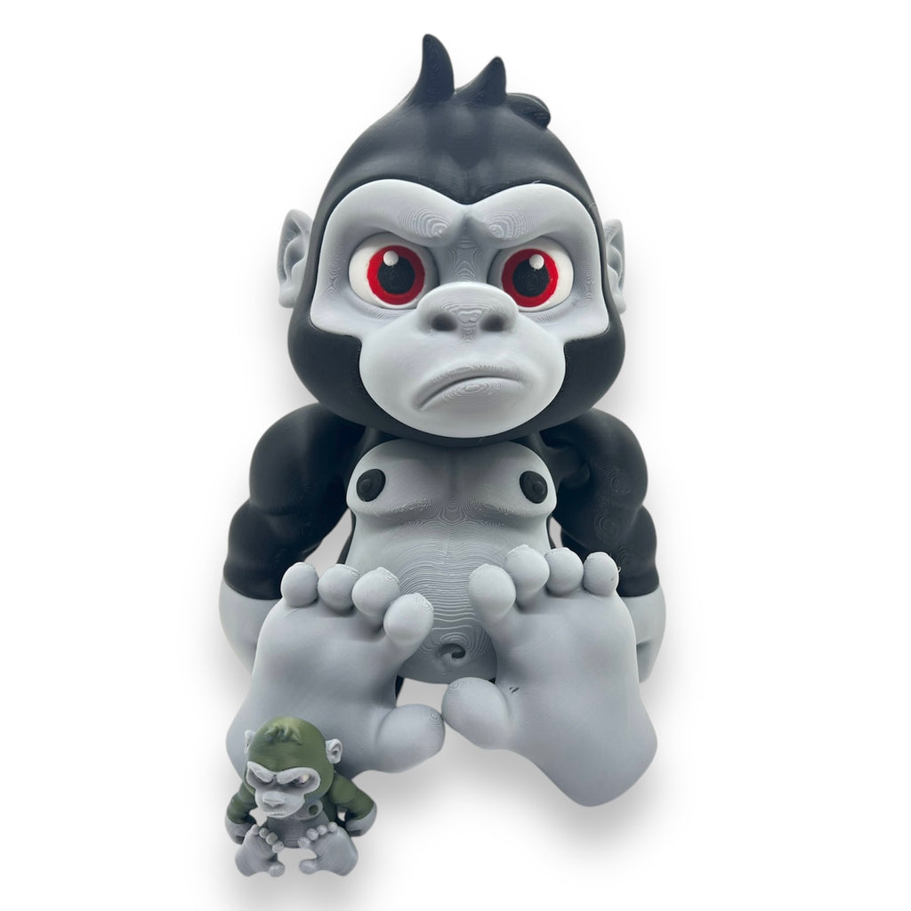 CHONKZ Giant Gorilla - 11" Pocket Pals - Articulated 3d Printed Figurine