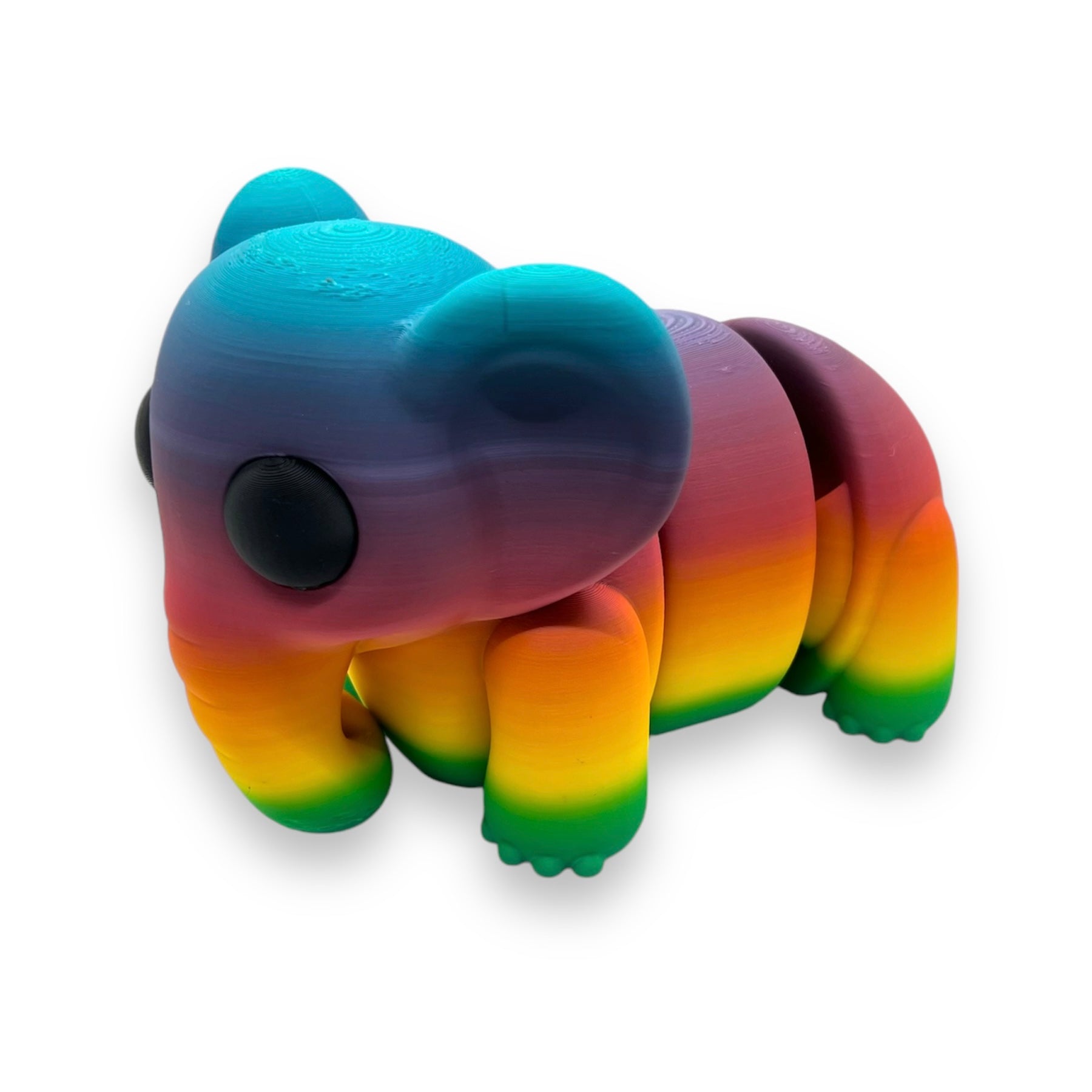 CHONKZ Giant Elephant Pocket Pals - Articulated 3D Printed Animal Figurine Decor Decoration