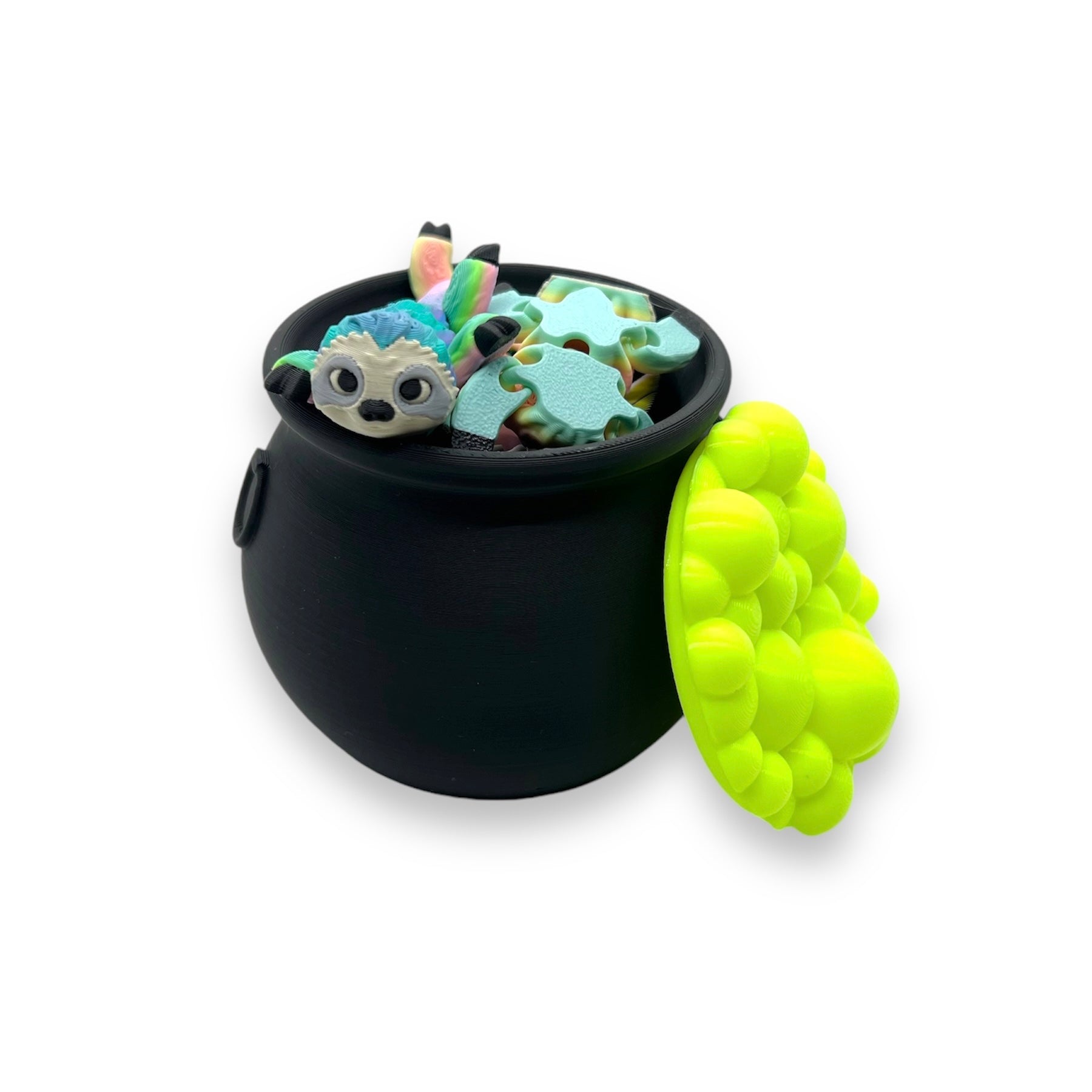 Spooky Bubbling Cauldron - Perfect Mini Container -3d Printed Decor