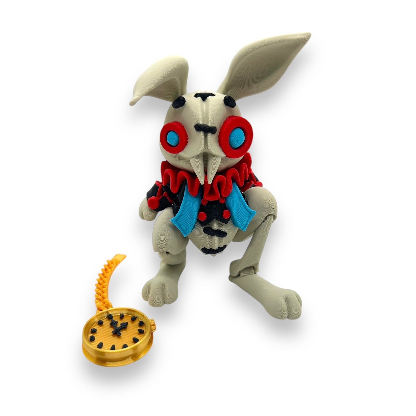 Twisted Wonderland Series - The White Rabbit - 5" Articulated 3d Printed Figurine