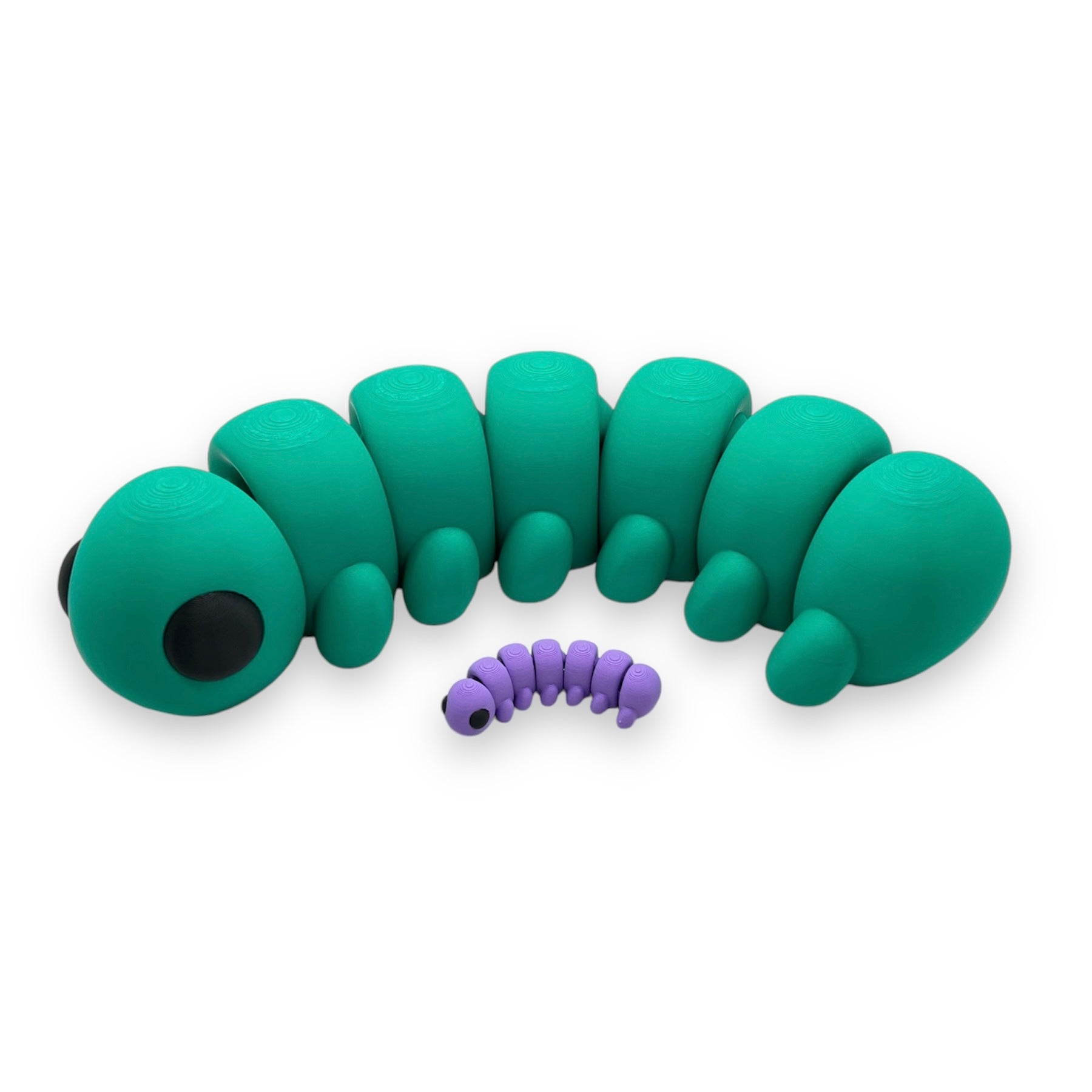 CHONKZ - Giant 12" Caterpillar Pocket Pals - Articulated 3D Printed Animal Figurine Decor