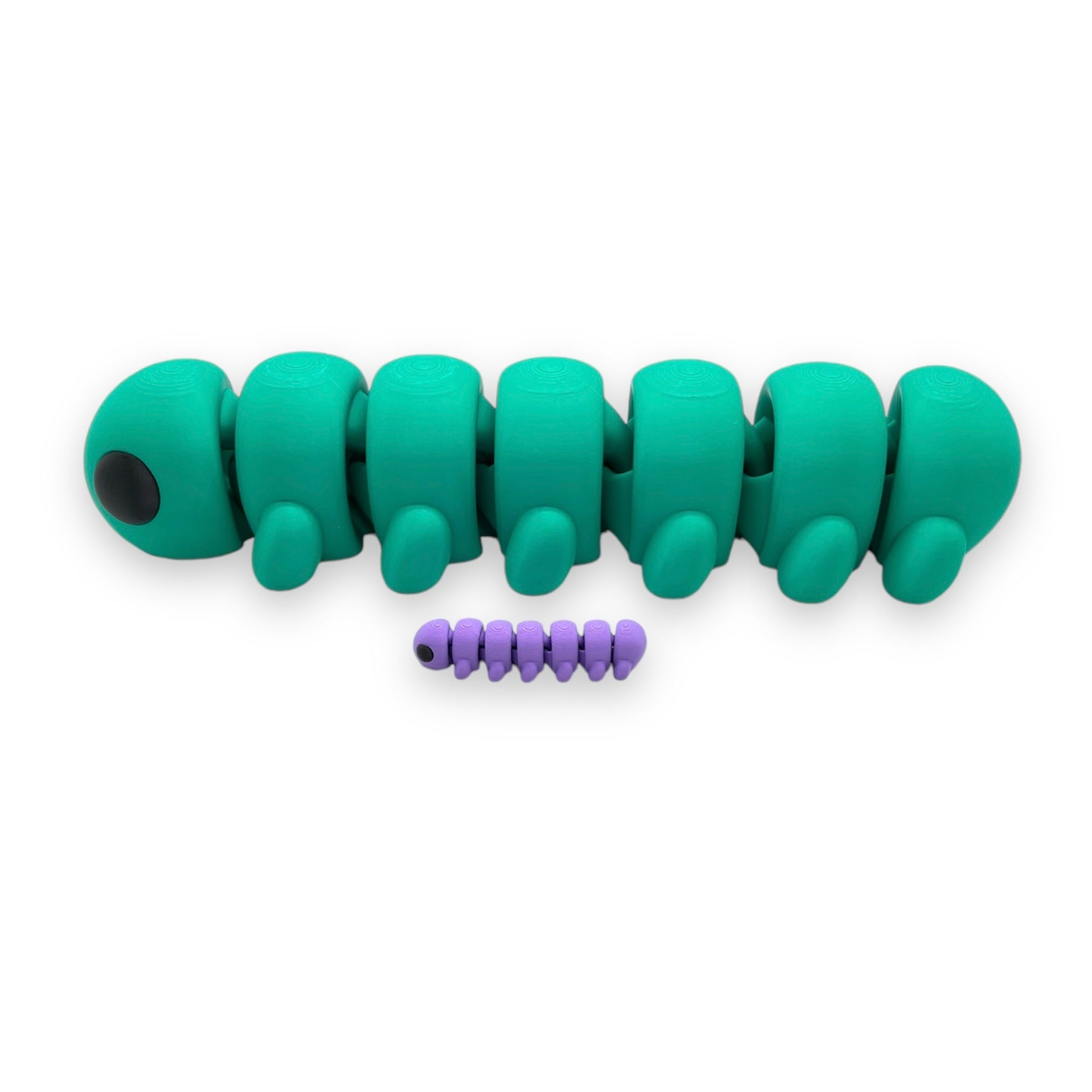 CHONKZ - Giant 12" Caterpillar Pocket Pals - Articulated 3D Printed Animal Figurine Decor