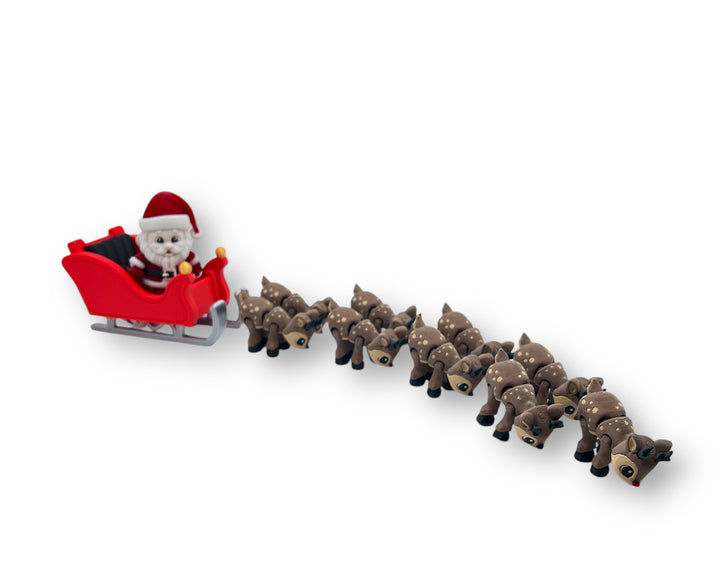 Santa, Sleigh & Reindeer – 11-Piece Christmas Mini Set – main product view