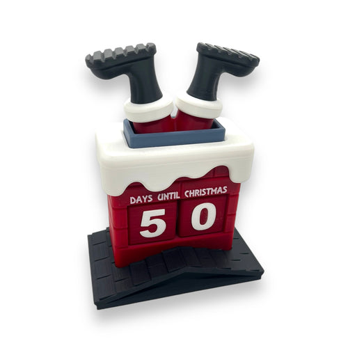 6.5-Inch Santa Chimney Christmas Countdown Calendar – main product view