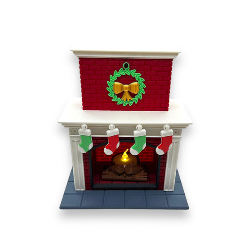 8-Inch Christmas Fireplace LED Tea-Light Display Set – additional product view 2