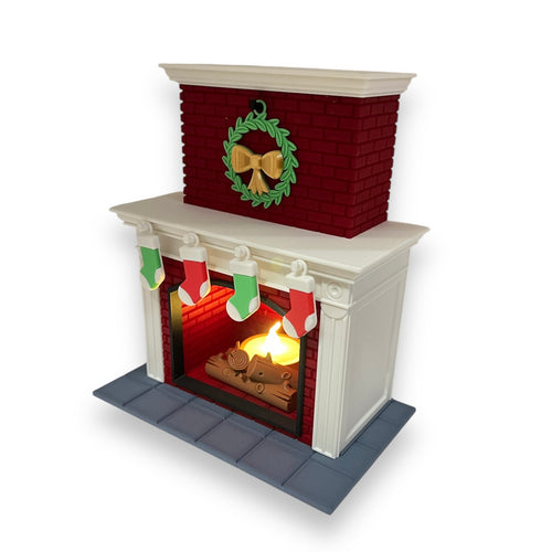8-Inch Christmas Fireplace LED Tea-Light Display Set – main product view